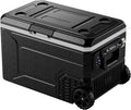 EKOJUCE 12V Refrigerator, 69 Quart Electric Cooler, 12V/24V DC 100~240V AC, 12v cooler -4℉~68℉, Portable Freezer with Wheels for Truck, RV, Camping,Travel