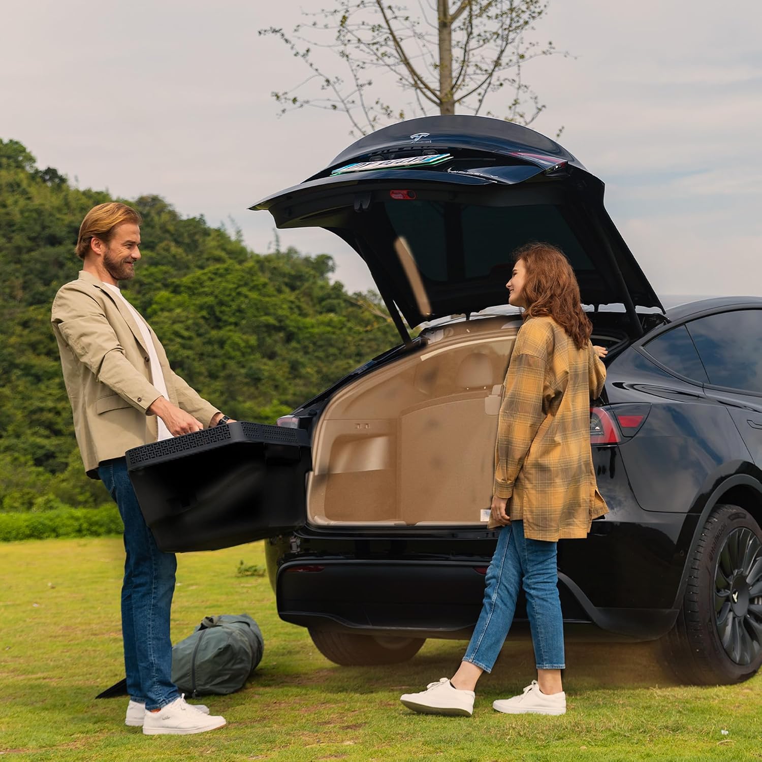 CHERY INDUSTRIAL.COM Car Refrigerator 12 Volt Tesla Fridge Model 3 Portable Car Freezer App Control -4℉-50℉ for Travel Camping Road Trip 22QT(20L)