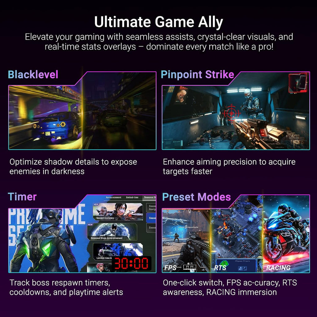 34 Inch Curved Monitor 180Hz, UWQHD 3440x1440p Ultrawide Gaming Monitor 1500R with Speaker, PIP/PBP, 4000:1 Contrast, sRGB126%, HDR, FreeSync & G-SYNC, 1ms(MPRT), HDMI/DP Port, Adjustable Stand, VESA