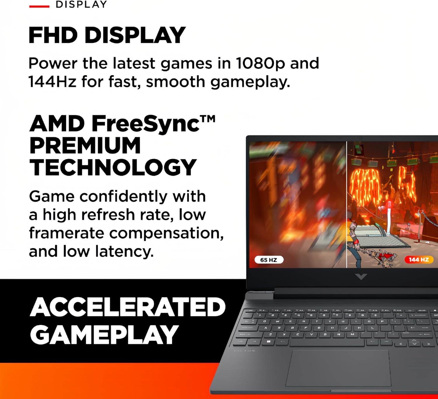 HP Victus 15.6' FHD 144Hz Gaming Laptop, AMD Ryzen 5-7535HS, AMD Radeon RX 6550M (Beats RTX 2050), Backlit Keyboard, Windows 11 Home, w/Mouse pad (32GB RAM |1TB PCIe SSD)