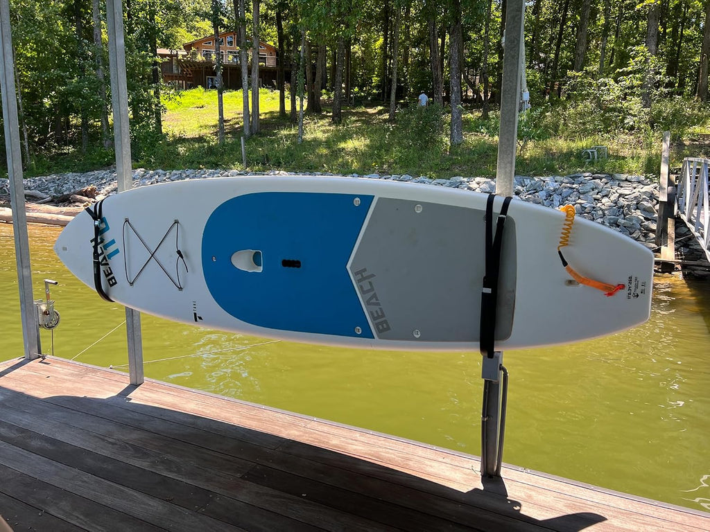 Stand Up Paddle Board Dock Storage - Keep Your Dock Organized & Clean - No Drill Easy Install - UV-Resistant - Heavy Duty SUP Rack - Made in USA