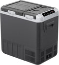 EKOJUCE 12 Volt Car Refrigerator, 59QT Electric Cooler, Dual Zone Portable Freezer with 12/24V DC & 100-240V AC, -4℉-68℉, Car Fridge for Truck Camping Travel RV Road Trips