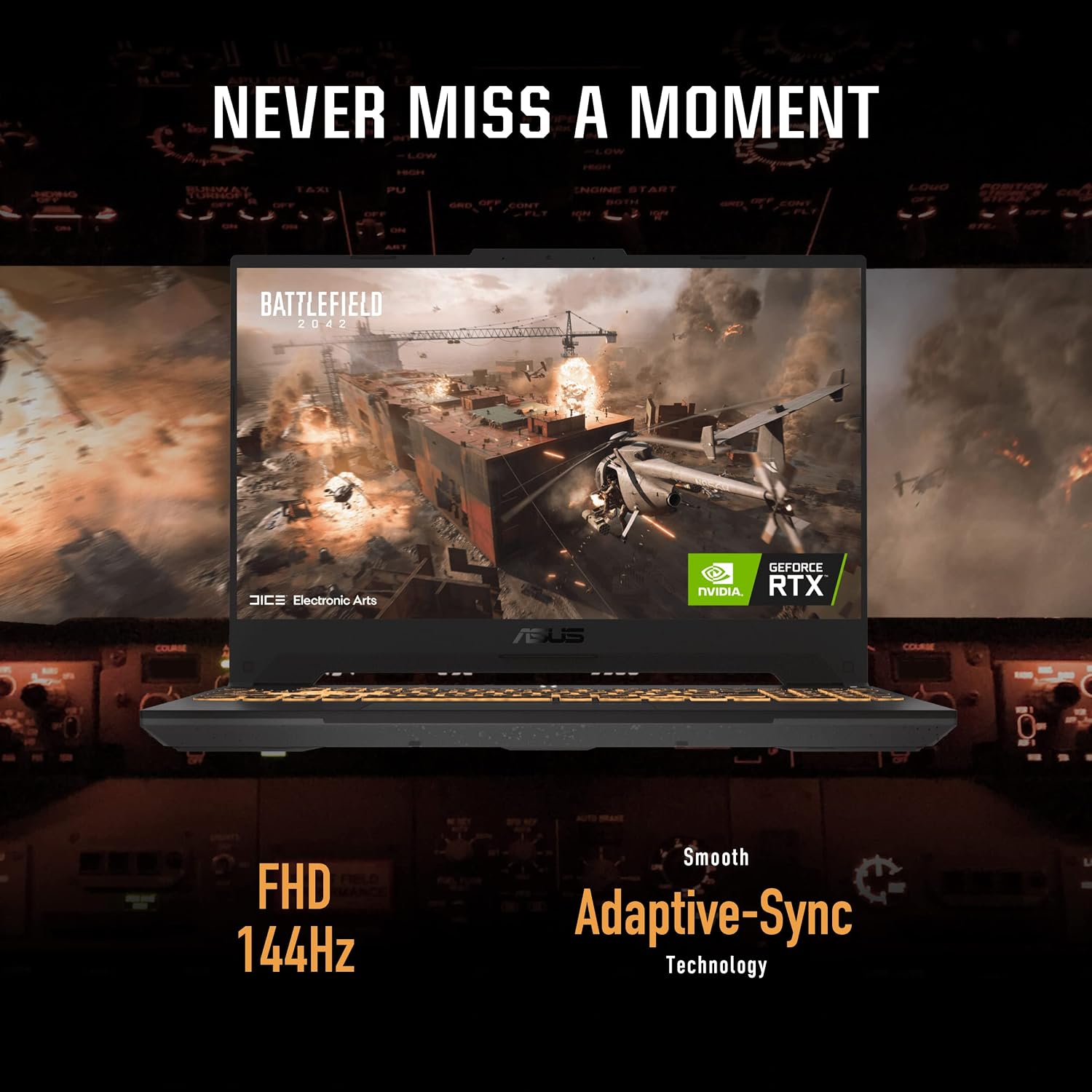 ASUS TUF Gaming F15 Gaming Laptop, 15.6â€ 144Hz FHD IPS-Type Display, Intel Core i5-11400H Processor, GeForce RTX 3050 Ti, 16GB DDR4 RAM, 512GB PCIe SSD, Wi-Fi 6, Windows 11 Home, FX506HEB-RS53, Black