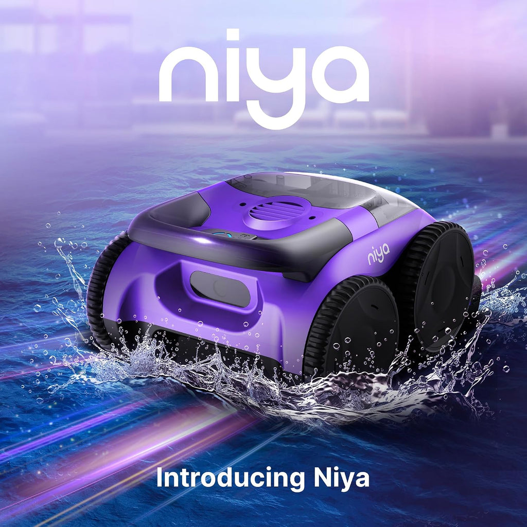 Niya Sonar 20 Cordless Robotic Pool Cleaner from The Creators of Dolphin, Ideal for Above/Inground Pools, up to 26 FT in Length, Floor Cleaning Only