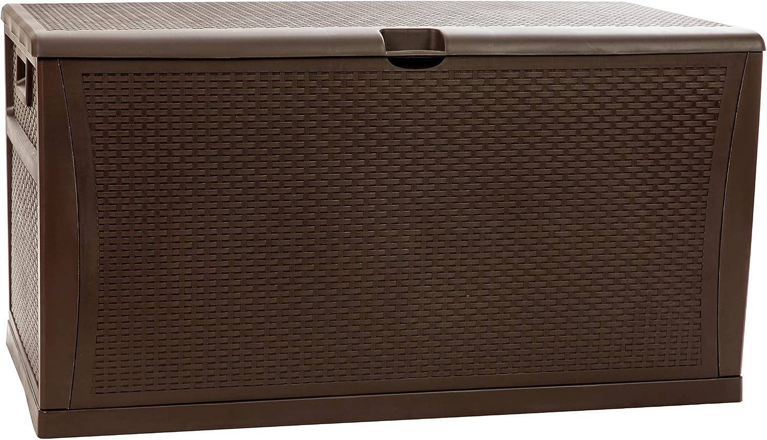Flash Furniture 120 Gallon Plastic Deck Box - All-Weather Patio Storage and Organization for Throw Pillows, Pool Toys or Garden Tools