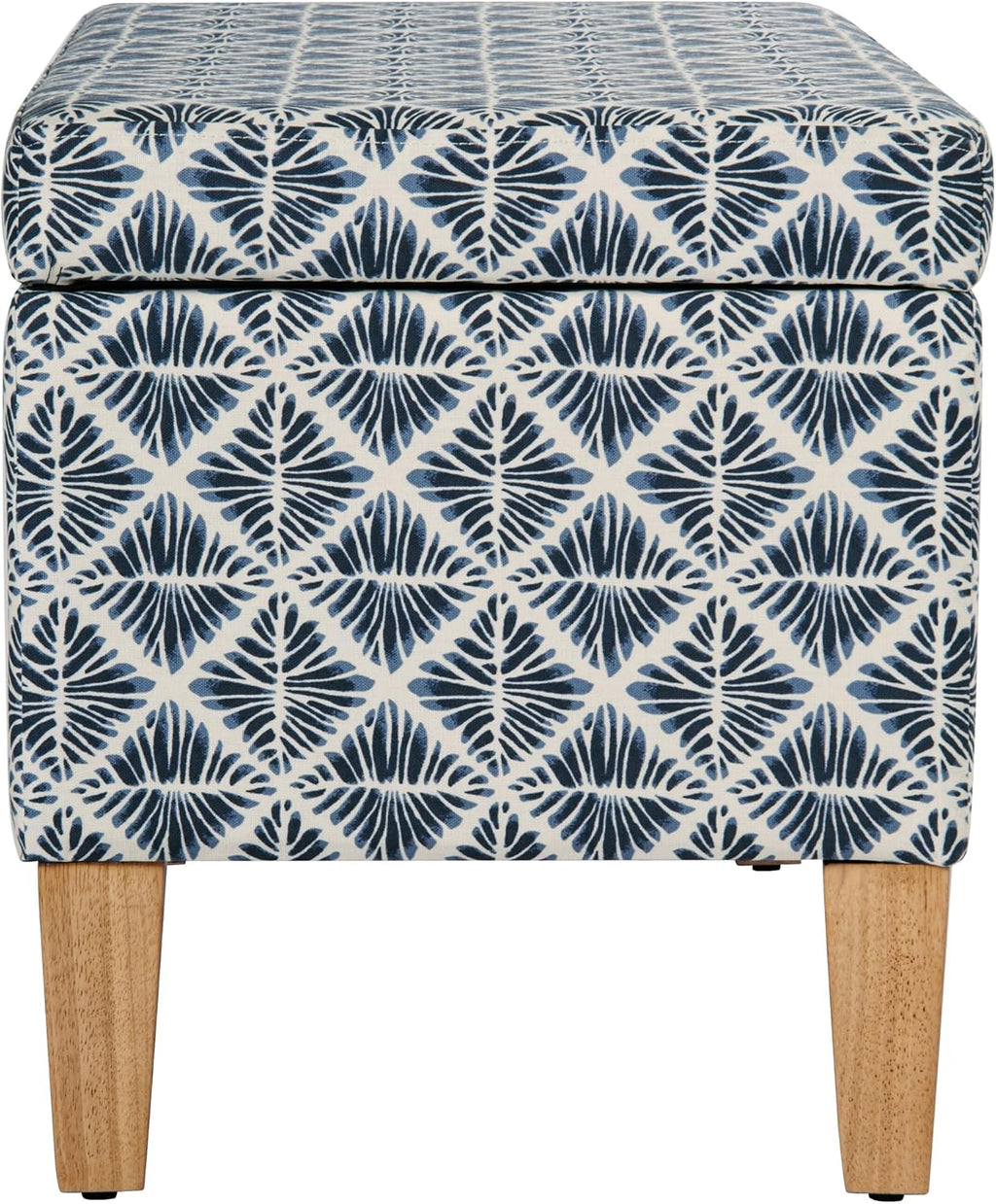 HomePop Large Decorative Storage Bench - Blue Geometric Pattern