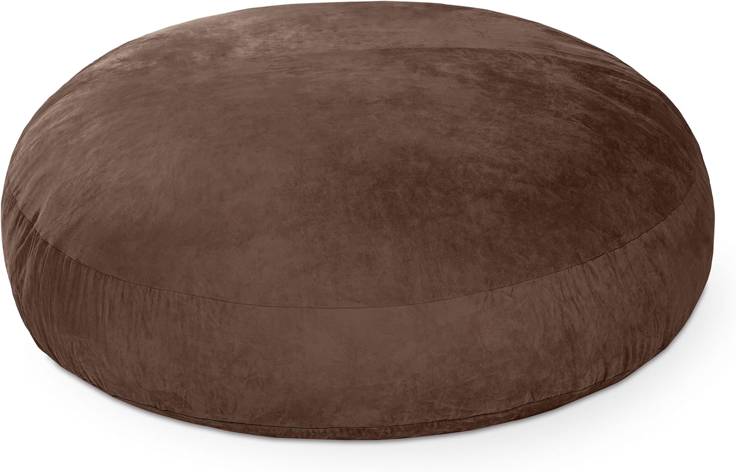 Jaxx 6 Foot Cocoon - 2-in-1 Convertible Bean Bag Bed & Large Bean Bag Chair for Adults, Chocolate