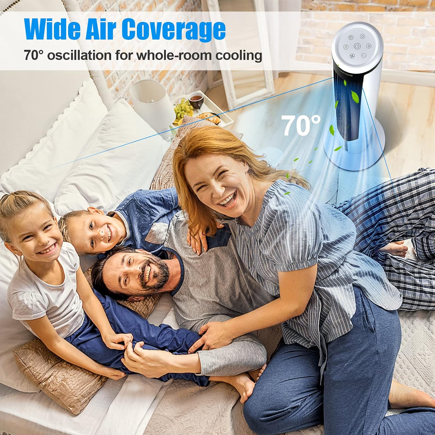COSTWAY Evaporative Air Cooler, 41-inch Portable Oscillating Air Cooler with Remote, 3 Modes, 3 Speeds, LED Display, 9H Timer Auto-off, Quiet Standing Bladeless Tower Fan for Bedroom Home Office