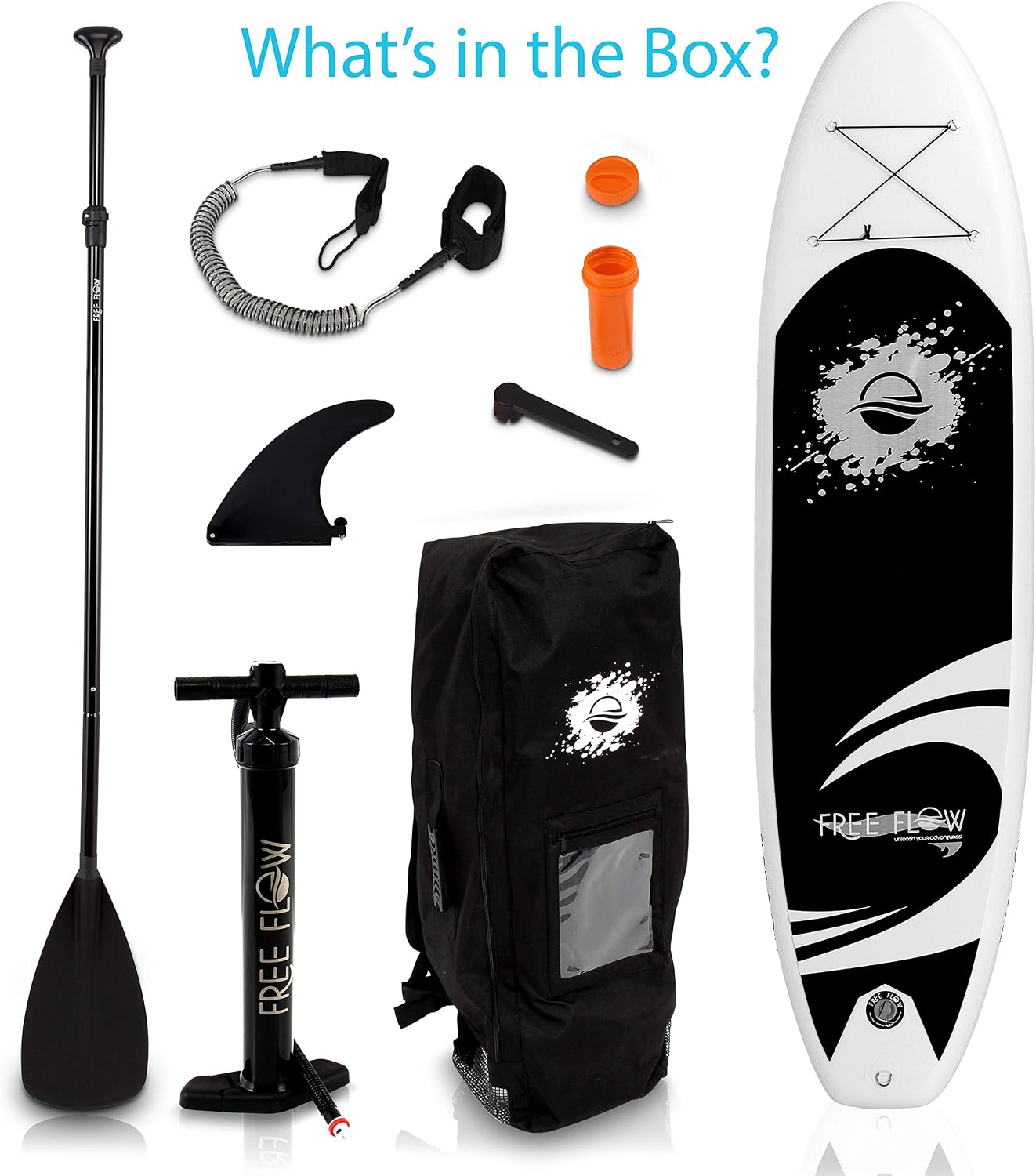 SereneLife 10' Inflatable Stand Up Paddle Board 2-Pack with Premium SUP Accessories – 32' Wide Stable Design with Non-Slip EVA Deck Pad for Youth and Adults, 350 lbs. Capacity Each