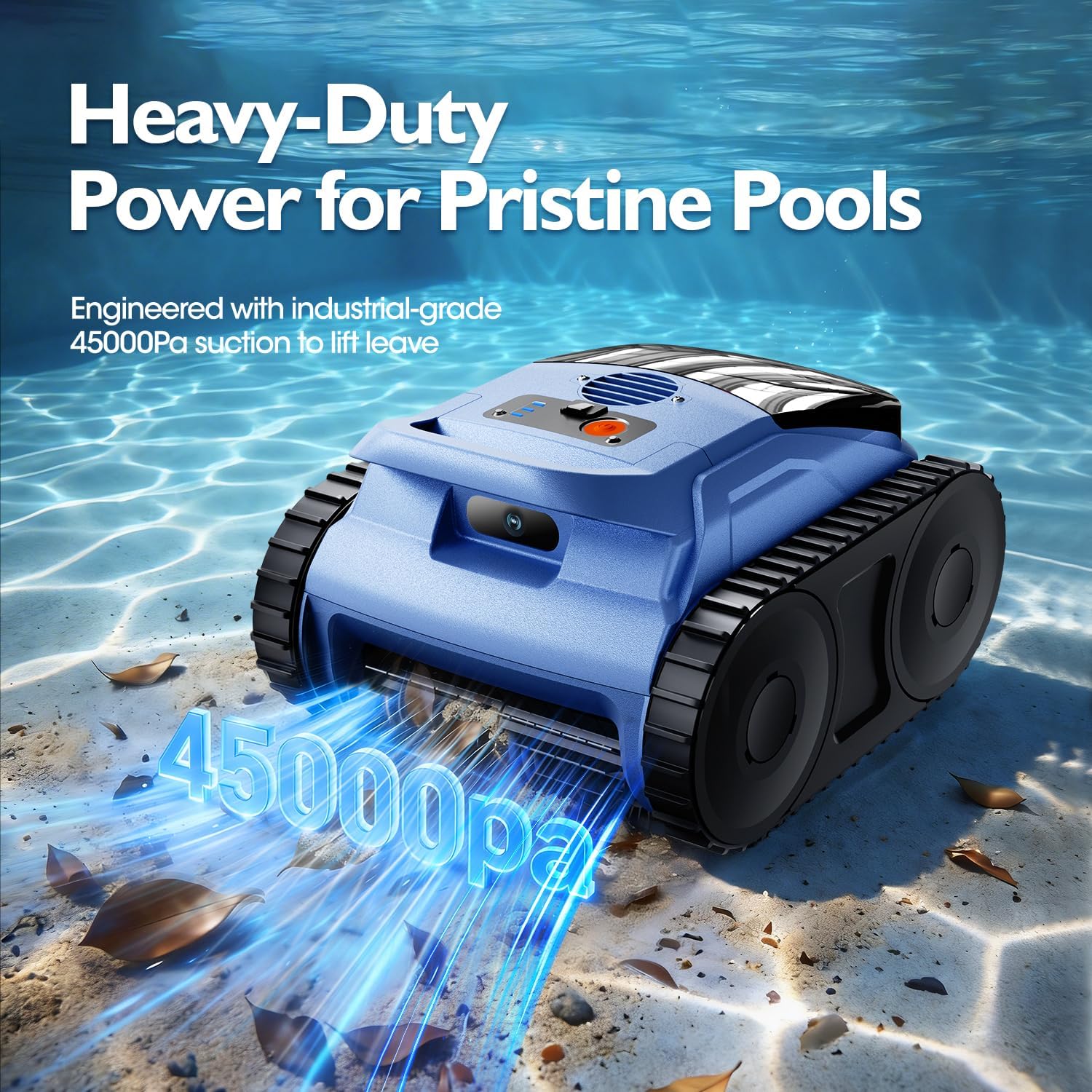[2026 Release] Automatic Robotic Pool Vacuum for Inground & Above Ground Pools, Wall Climbing Pool Vacuum Cleaner, Cleans Floor, Walls, Waterline, Drain & Skimmer up to 2150 Sq. Ft., 190 Min