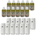 Country Vet Mosquito+Fly Metered Spray Refill (Case of 12) & Automatic Metered Dispenser (Case of 12) - 342033CVA - Great for Barns, Stables, Farms, Stalls and Outdoor Insect/Fly Prevention