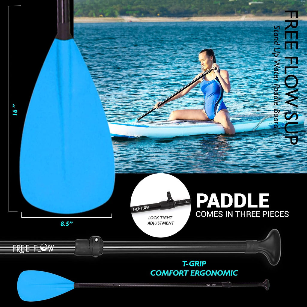 SereneLife 10' Inflatable Stand Up Paddle Board 2-Pack with Premium SUP Accessories – 32' Wide Stable Design with Non-Slip EVA Deck Pad for Youth and Adults, 350 lbs. Capacity Each