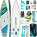 11'6' Inflatable Stand Up Paddle Boards, Premium SUP Accessories, Non-Slip Comfort Deck for Youth & Adults