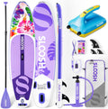 SLOOSH Inflatable SUP & Electric Pump Bundle – 10'6' Paddle Board with Premium Accessories, Non-Slip EVA Deck, 20 PSI Dual-Stage Pump for Fast Inflation, Perfect for Youth & Adults of All Skill Levels