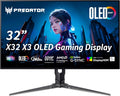 Acer Predator X32 X3 | 31.5' UHD 3840x2160 OLED Gaming Monitor | AMD FreeSync Premium Pro | 480Hz at 1920 x 1080 (DFR) | Up to 0.01ms | 1000nits @ HDR 3% | (Renewed)