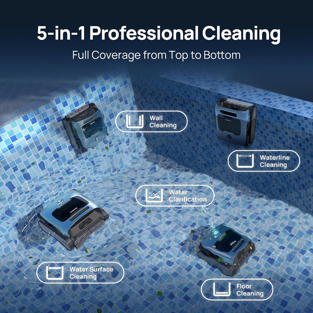 Beatbot A100 Pro Cordless Robotic Swimming Pool Cleaning Vacuum, APP Controlled