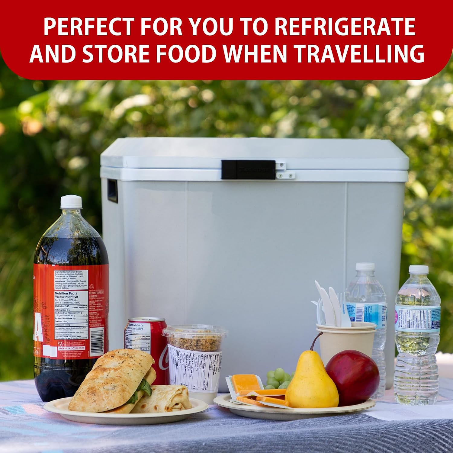 Koolatron 12V Iceless Cooler & Warmer – Portable Electric Cooler / Nevera Portátil Eléctrica for Car Truck Camper Boat, Hard Sided Mini Fridge for Camping Picnic Travel Lunch Food Drinks Office 29 qt