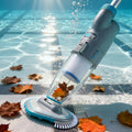 50 Handheld Pool Vacuum, Dual Filtration Cleaner for Above Ground Pools, 32 GPM Strong Suction for Leaves, Sand & Debris, 60-Min Runtime, Ideal for Steps, Corners & Spa
