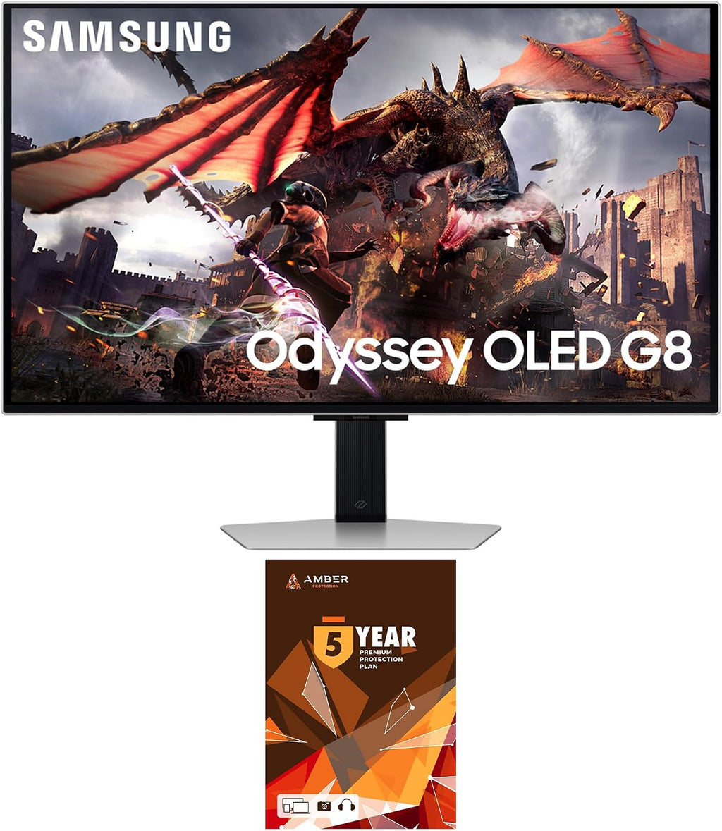 Samsung 32DG8 32 Inch Odyssey G80SD 4k UHD Smart Gaming Monitor with 5 Year Amber Protection Plan (2024)