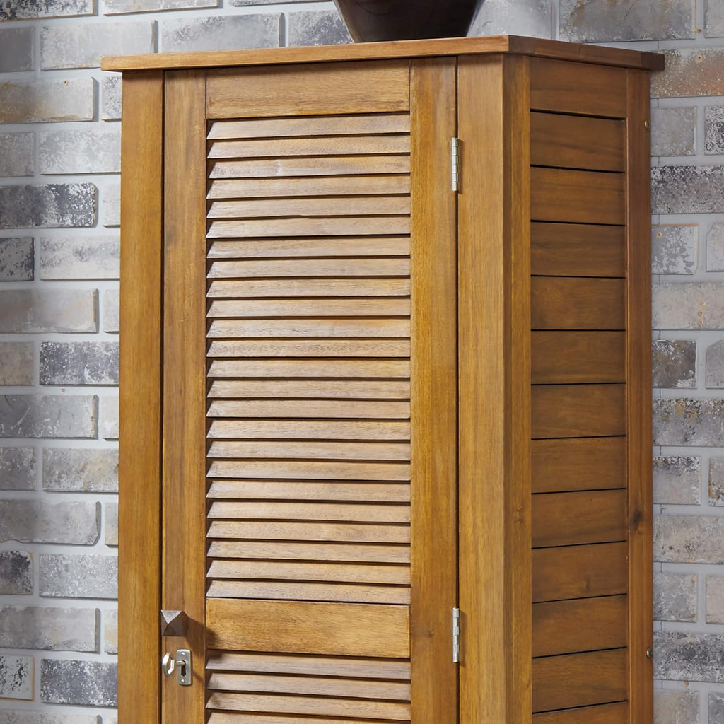 Homestyles Maho Golden Teak Storage Cabinet