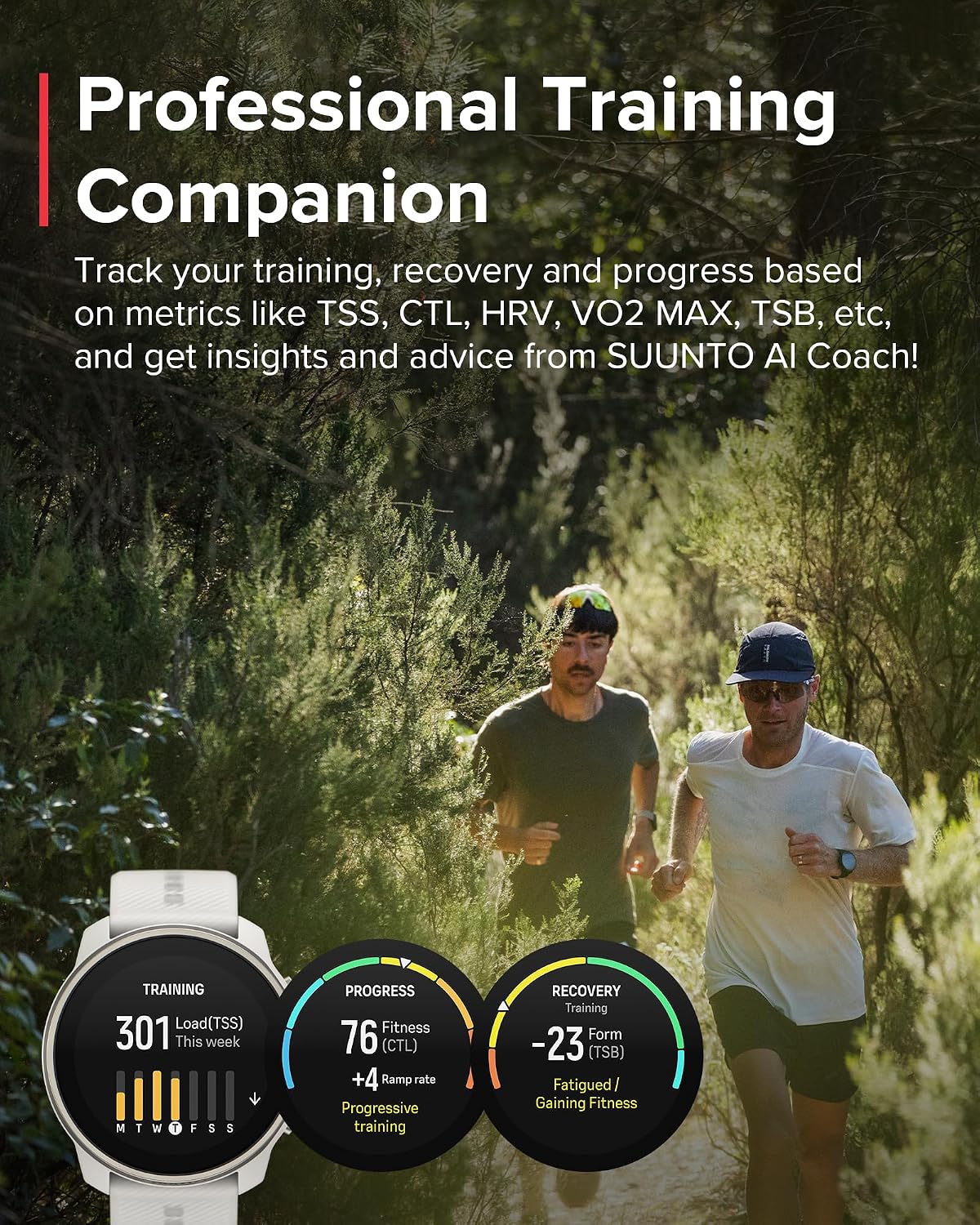 SUUNTO Race S GPS Sports Watch, 1.32' AMOLED Touchscreen w/Crown, 13 Days Battery Life, Training & Sleep Health Tracking, Dual-GNSS, 32GB Global Offline Maps, Lightweight for Running, Powder Gray