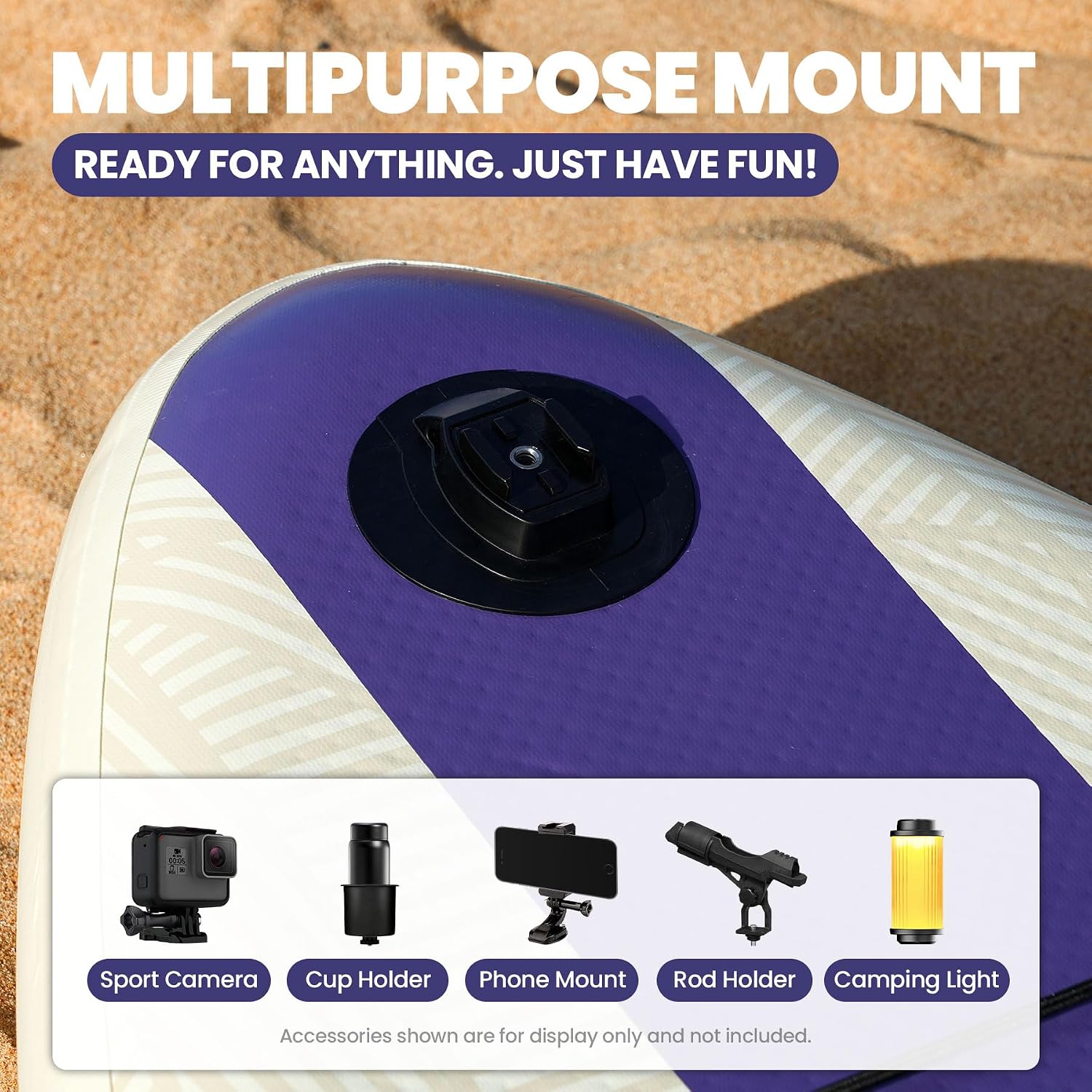 Inflatable Stand Up Paddle Board with SUP Accessories,Inflatable Paddle Boards for Adults & Youth, Anti-Slip EVA Deck,Wide Stance,Dual Action Pump,108L Backpack