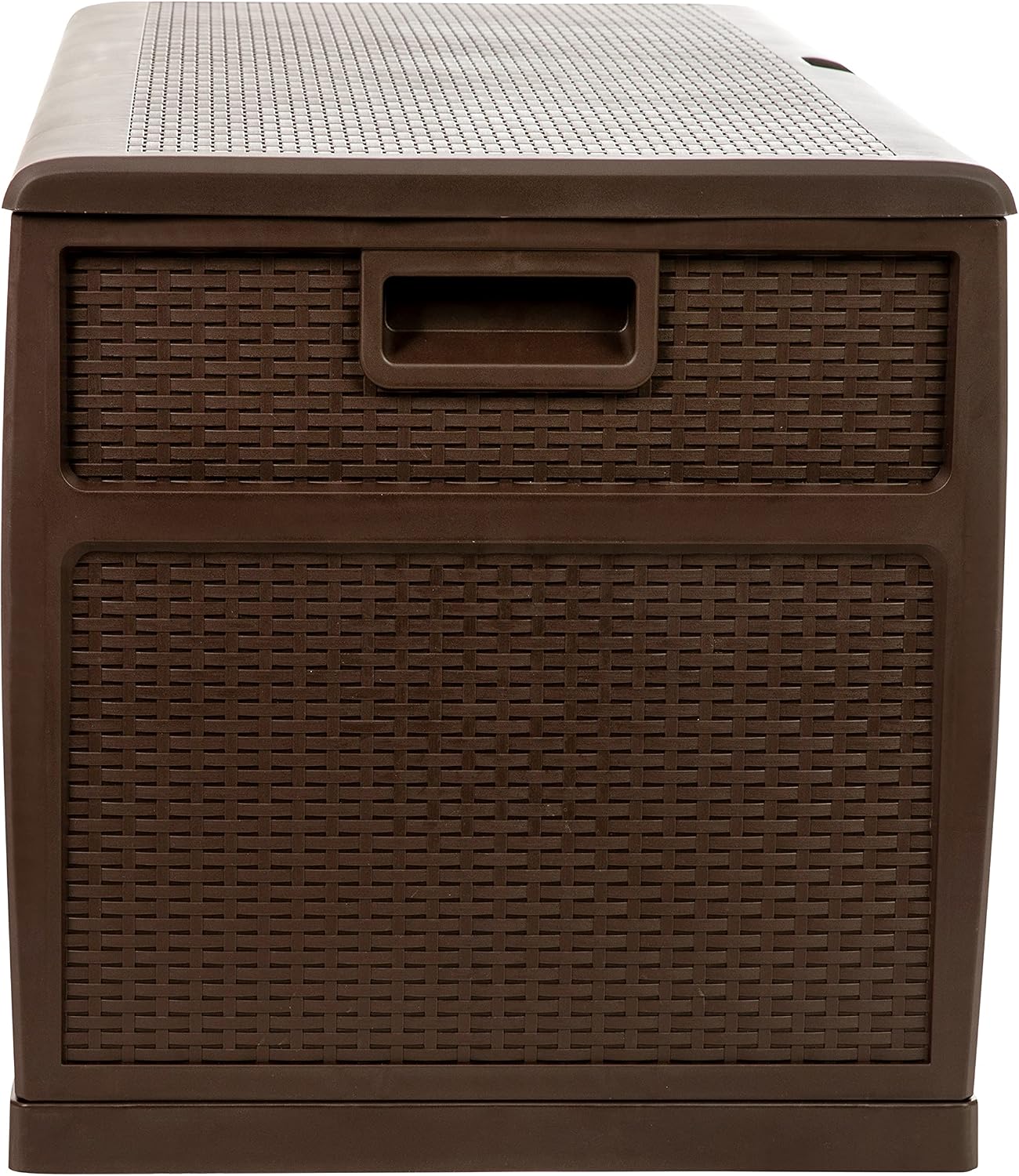 Flash Furniture 120 Gallon Plastic Deck Box - All-Weather Patio Storage and Organization for Throw Pillows, Pool Toys or Garden Tools