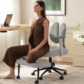 AreShark Criss Cross Office Chair with Armrest Wheels & Stretchable Rotating Footrest, Ergonomic Cross Legged Swivel Chair with Back Support& Adjustable Height for Yoga Kneeling Meditation Home Office