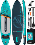 11'6' x 35' Extra Wide Inflatable Paddle Board for Adults, 450 lb Capacity Wide Stable Stand Up Paddle Board, 2–3 Person SUP, Heavy Duty 22 PSI, US Fin, Kayak D Rings, Large Stable Paddleboard