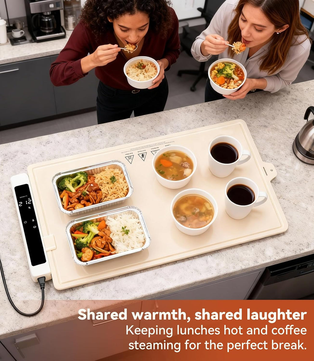 Warming Mat for Food Extra Large: 48'X16' Adjustable Silicone Food Warming Mat Heating Pad Food Warming Pad for Kitchen Counter Warming Trays for Buffets Party Hot Plates for Countertop Gifts Family