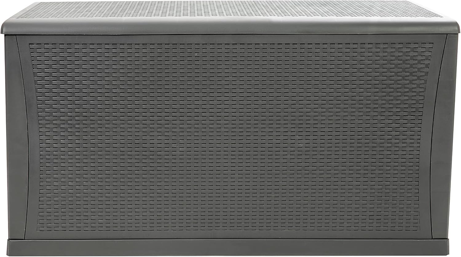 Flash Furniture 120 Gallon Plastic Deck Box - All-Weather Patio Storage and Organization for Throw Pillows, Pool Toys or Garden Tools