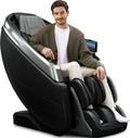 iBooMas P03 4D Massage Chair Full Body, Touchscreen & AI Voice, Zero Gravity SL-Track Recliner with APP OTA Auto-Evolving Modes, Fascia-Level Deep Tissue Shiatsu, No Assembly, Plug & Play (Black)
