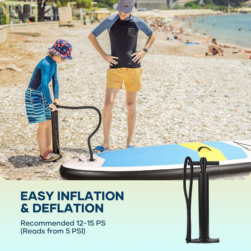BODIOO Inflatable Paddle Board Stand Up Paddle Board SUP Board with 120'x30'x6' for Youth & Adults Summer