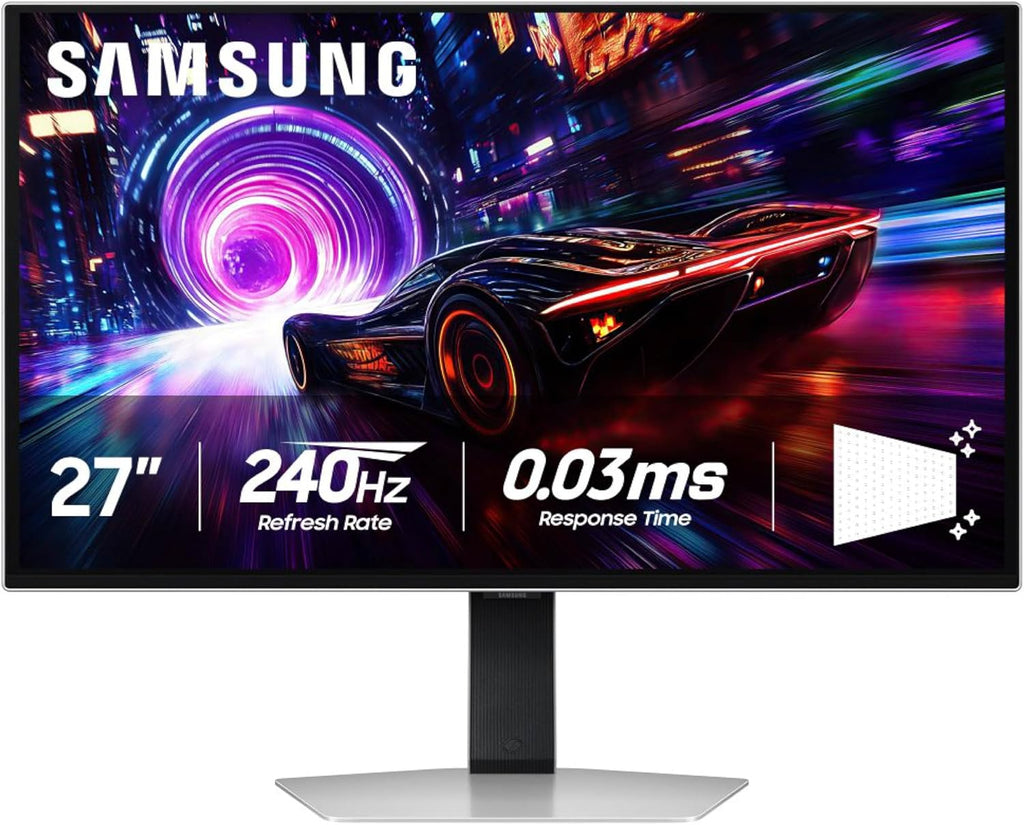 Samsung LS27FG810SNXZA 27 Inch Odyssey OLED 4K 240Hz Gaming Monitor with 5 Year Amber Protection Plan (2025)