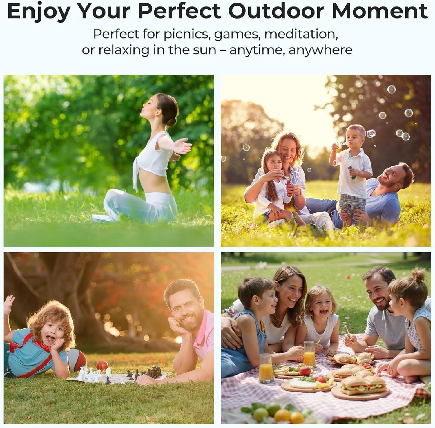 2Pcs Floor Chair, 5-Position Foldable Floor Chair for Kids with Adjustable Back, Soft Sponge & Velvetean Cover, for Adults and Kids, Indoor Outdoor Use, Meditation, Gaming, Camping(Black)