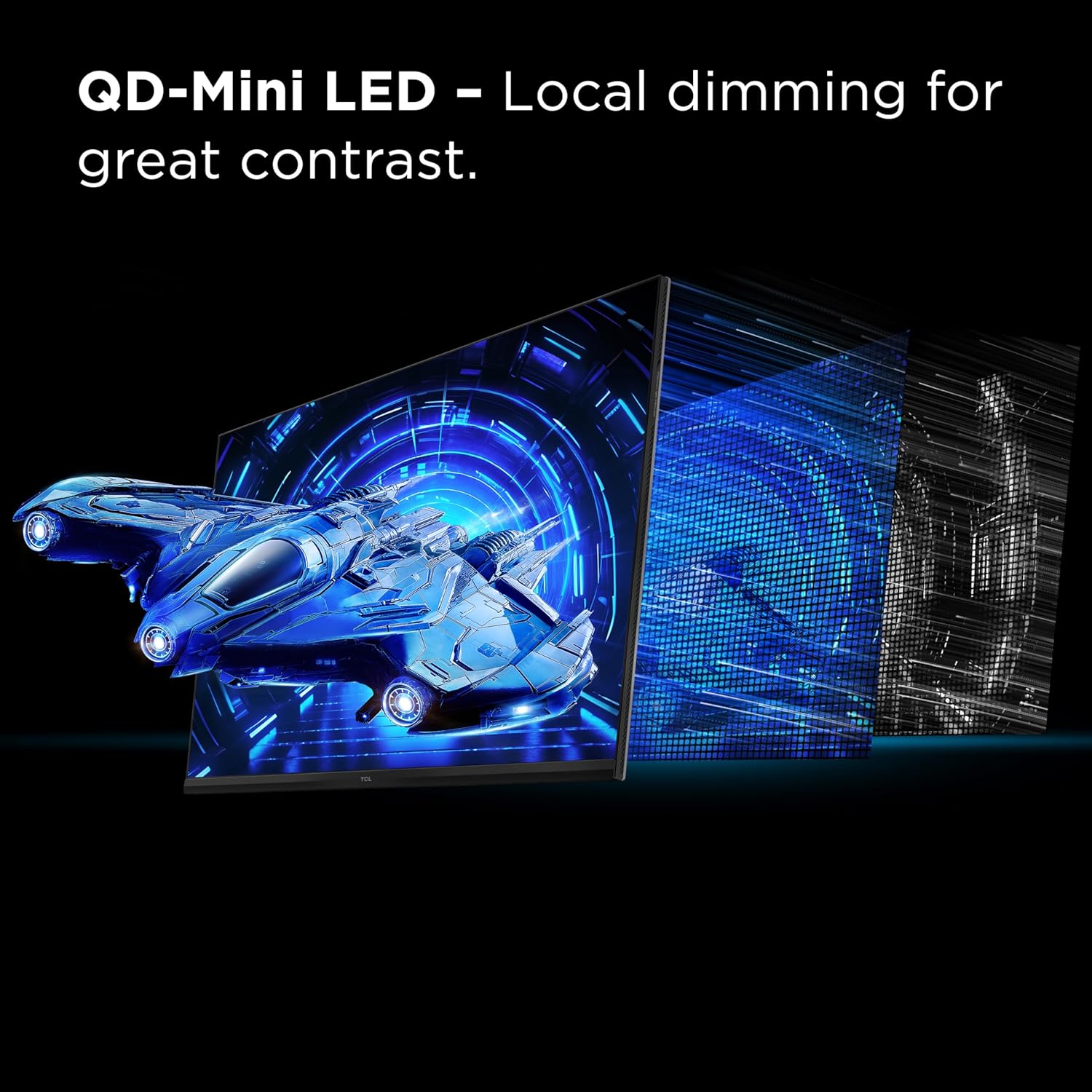TCL 32' G64 Series QHD HDR QD-Mini LED Gaming Monitor (32G64, 2025 Model) Halo Control System, 180Hz Refresh Rate, LD336 Precise Dimming Series, HDR600 Brightness, 1ms, AMD FreeSync, NVIDIA G-SYNC