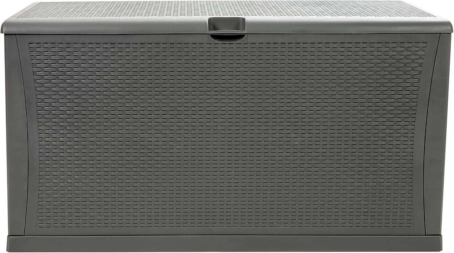 Flash Furniture 120 Gallon Plastic Deck Box - All-Weather Patio Storage and Organization for Throw Pillows, Pool Toys or Garden Tools