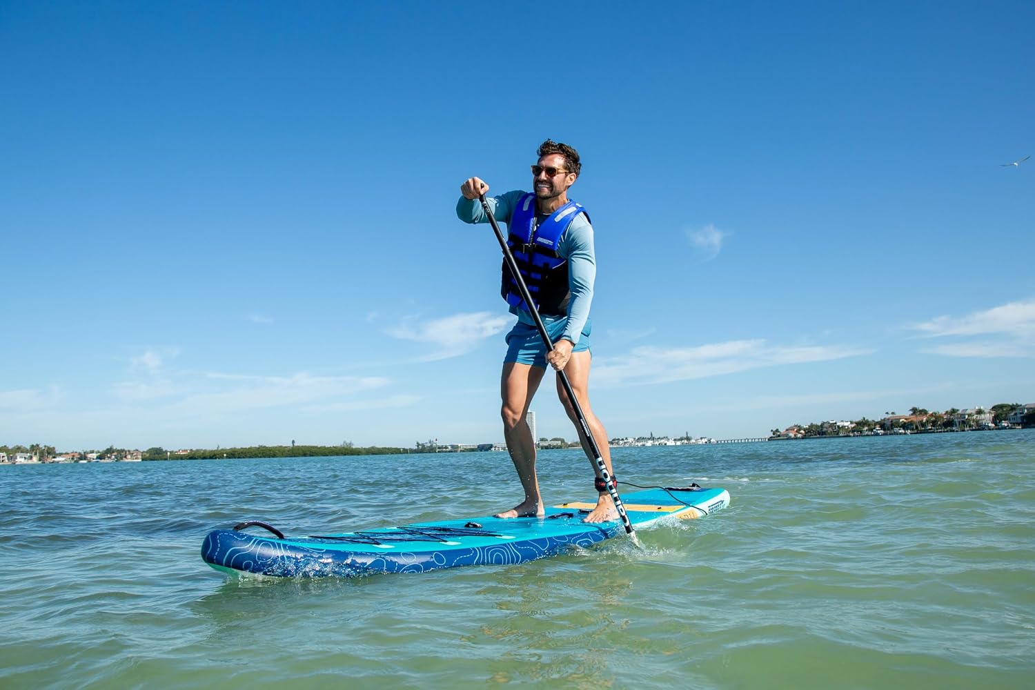 Sea Eagle Newly Re-Designed Longboard LB11 Inflatable Stand Up/Sit Down 11' iSUP Paddleboard - Beginners/Experts, Flat Water/Surf- Sit, Stand, Surf, Fish, Tour or do Yoga