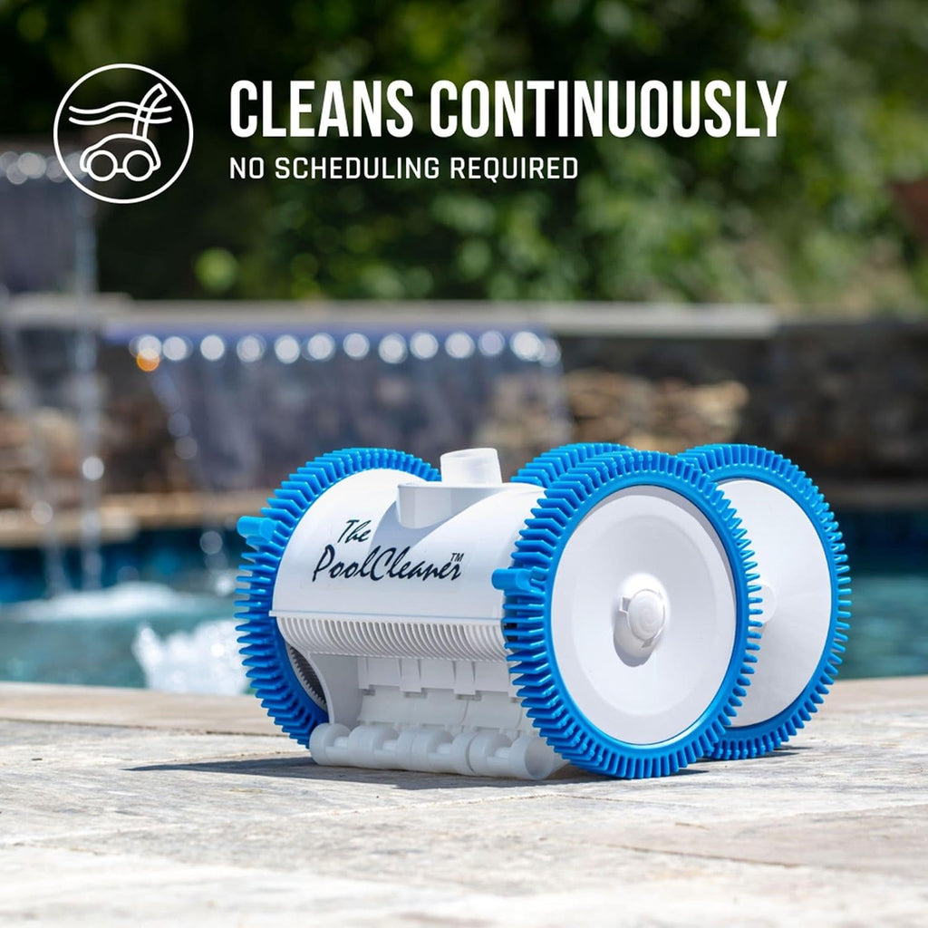Hayward Pool Vacuum for Inground Pools Poolvergnuegen Suction Pool Cleaner (4 Wheel) Automatic Vacuum for In-Ground Pools up to 20 x 40 ft