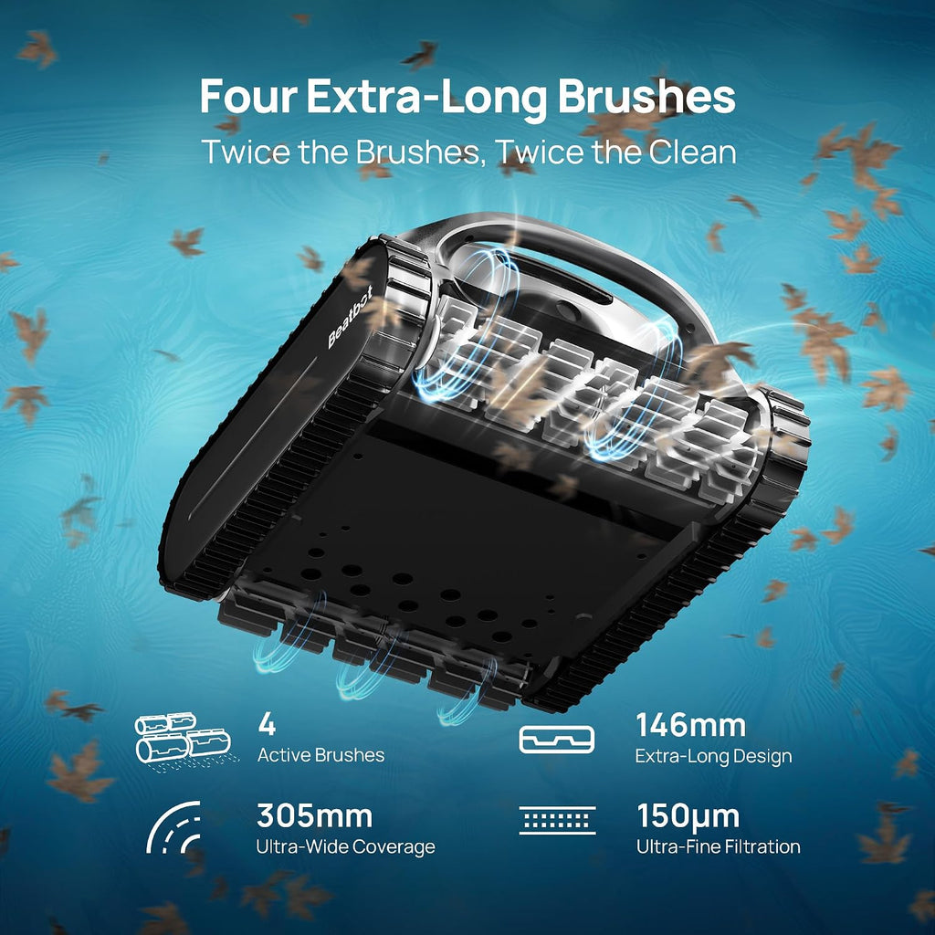 Beatbot A100 Cordless Robotic Swimming Pool Cleaning Vacuum, Wireless Charging, APP Controlled