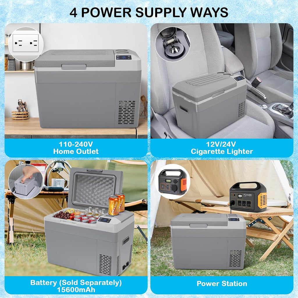 GAOMON POU_0A58TR0L Car Refrigerator, Grey