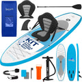 SereneLife Inflatable Stand Up Paddle Board and Detachable Seat - SUP Paddleboard Set for Adults and Youth, 32' Wide Design with Non-Slip EVA Deck Pad and Marine-Grade Materials, 350 lbs Capacity