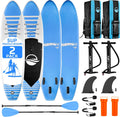 SereneLife 10' Inflatable Stand Up Paddle Board 2-Pack with Premium SUP Accessories – 32' Wide Stable Design with Non-Slip EVA Deck Pad for Youth and Adults, 350 lbs. Capacity Each