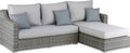 Elle Decor Vallauris Patio Outdoor Furniture Collection, Premium All Weather Wicker, Storage Sectional, Gray