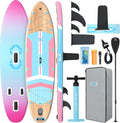 ZLX 11'6'x35' Ultra Wide Inflatable Stand Up Paddle Board | Stable Non-Slip Deck Pad, Unique Fin System, Premium SUP Accessories & Backpack - Upgraded Pump for Adults, All Skill Levels