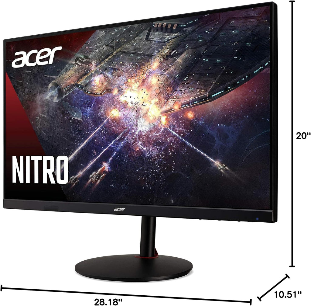 acer Nitro XV322QU KVbmiiphzx 31.5' WQHD 2560 x 1440 Agile-Splendor IPS Gaming Monitor AMD FreeSync Premium | Up to 170Hz | Up to 0.5ms | DisplayHDR400 | TUV/Eyesafe | Display Port 1.2 & 2 x HDMI 2.0