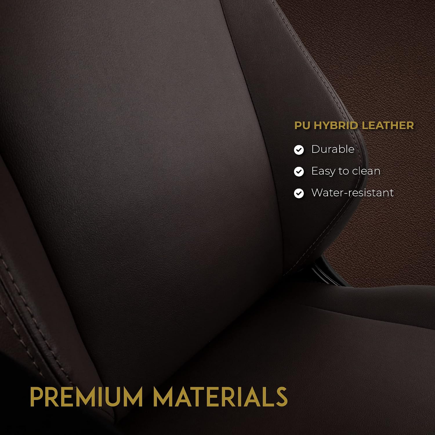 noblechairs Hero Gaming Chair/Office Chair with Lumbar Support, PU Hybrid Leather, Java Edition