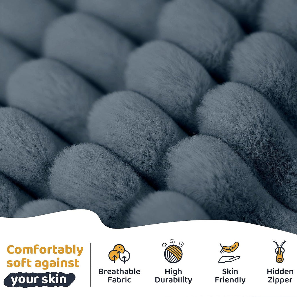 HABUTWAY Bean Bag Chair, Giant Bean Bag Chairs for Adults and Kids, Bean Bag Sofa, Lazy Floor Sofa, Faux Fur Beanbag Chair with Armrests for Living Room Bedroom (Dark Grey)