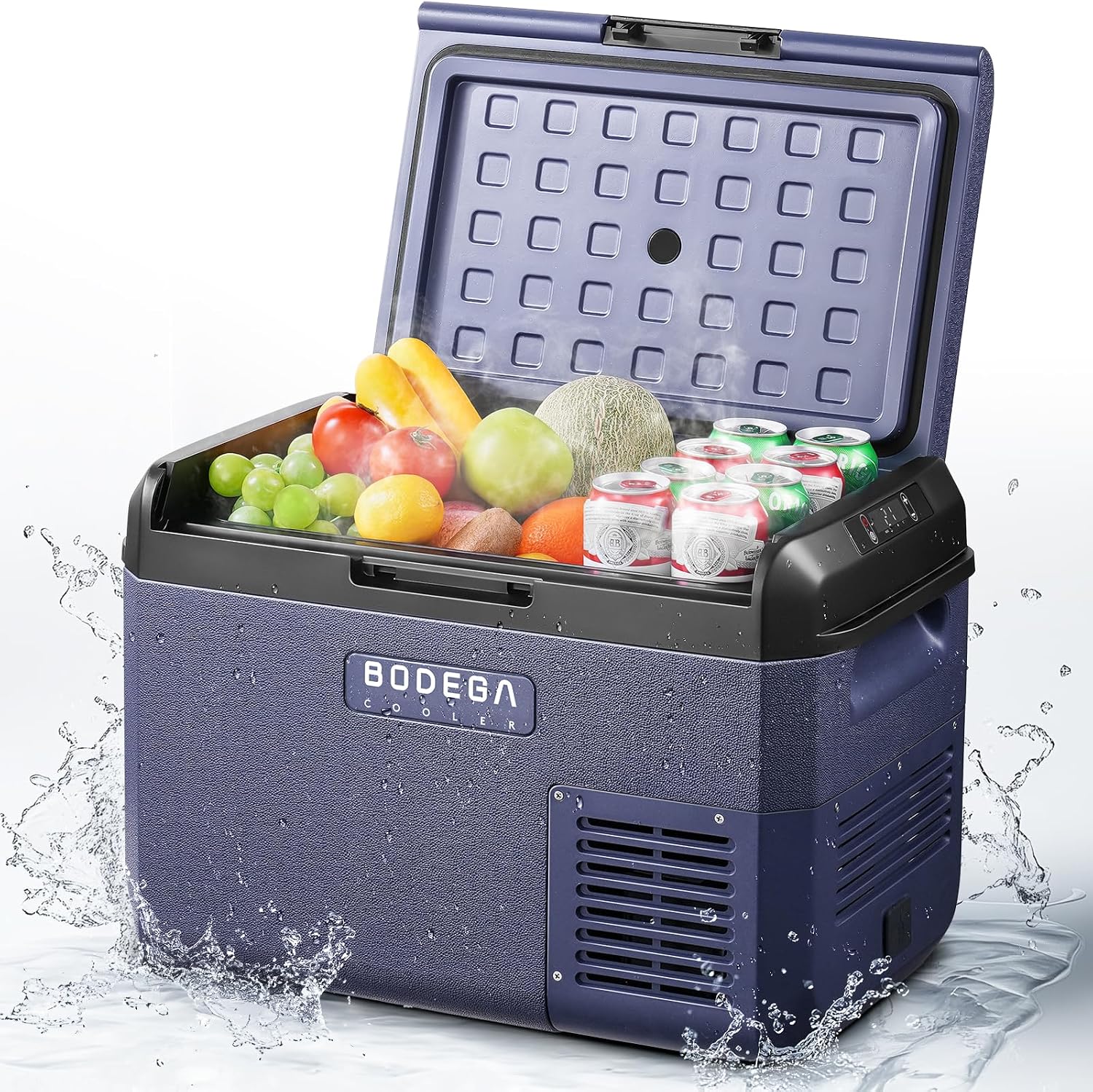 BODEGA 12 volt Car Refrigerator - 26QT Portable Freezer IPX4 Waterproof Car Fridge Electric Cooler Ultra-Quiet for Truck Van Camping Travel 12/24V DC 110~240 Volt AC,-4℉~68℉