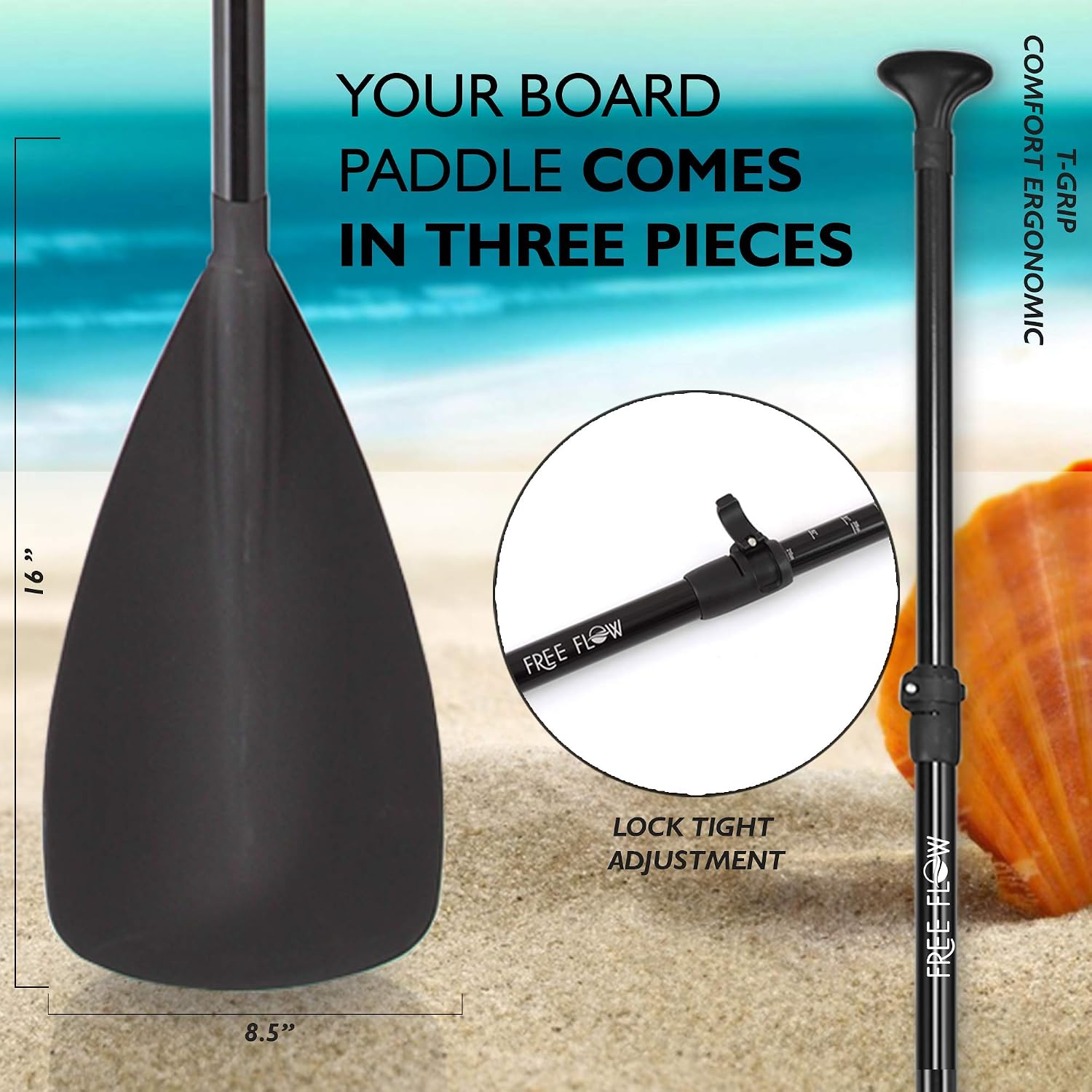 SereneLife 10' Inflatable Stand Up Paddle Board 2-Pack with Premium SUP Accessories – 32' Wide Stable Design with Non-Slip EVA Deck Pad for Youth and Adults, 350 lbs. Capacity Each